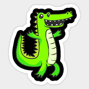 Crocodile animal motif alligator animal welfare for children Sticker